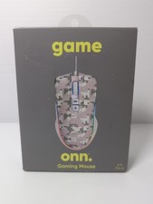 Onn 6ft Wired Gaming Mouse 7 LED Adjustable Lights DPI Adjustable Camo Pink New picture