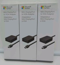 3 Pack Microsoft Surface Mini DisplayPort to VGA Adapter EJQ-00001 *NEW* picture