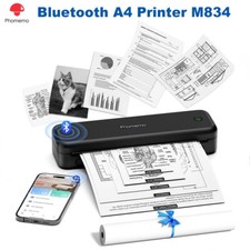 Upgraded M834 Portable Thermal Travel Printer Wireless For iOS Android&PC lot picture