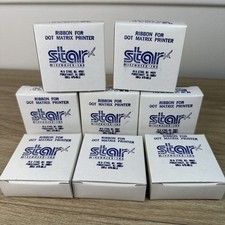 Star Micronics SF-01B Dot Matrix Printer Ribbon Black OEM New Sealed Lot Of 8 picture