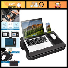Home Office Lap Desk for 15.6” Laptops - Black Carbon, Portable & Ergonomic picture