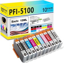 Compatible for PFI-5100 Ink Cartridge for Canon ImagePROGRAF PRO-310 printer picture