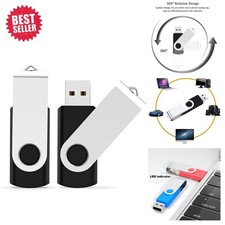 Elegant 2-Pack 2GB USB Flash Drives - Swivel Design for Effortless Storage picture