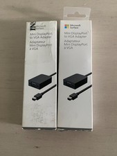 GENUINE Microsoft Mini DisplayPort to VGA Adapter - EJP-00001- 2 Pack - NEW* picture