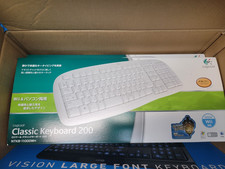 Logicool Classic Keyboard 200 [White] (2009) Brand New Japan Wii/PC/Mac Import picture