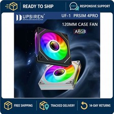 UPSIREN UF-1 PRISM 4 PRO 120mm ARGB PWM Case Fan 4-Pin Quiet Cooling picture