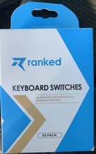 Ranked Mechanical Gaming Keyboard Switches, Dark Yellow, 65 Pack. picture