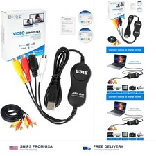 UCEC VHS/VCR to Digital Converter Kit, USB 2.0 Video Capture Card Device picture