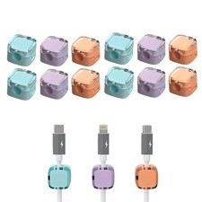 12 Pack Magnetic Cable Management Clips Desk Cord Organizer USB Charging Holder picture