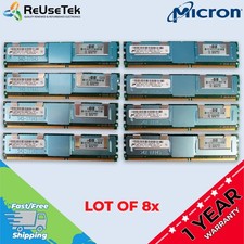 MICRON 64GB (8 x 8GB) 667MHZ DDR2 Server Memory RAM | MT36HTS1G72FY-667A1D4 picture