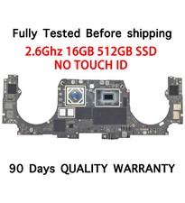 i7 2.6GHz 16GB RAM 512GB SSD Logic Board 820-01700-A MacBook Pro 16