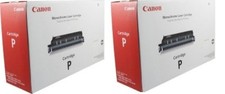 2 GENUINE FACTORY SEALED CANON P TONER CARTRIDGES 7138A002AA New Style Boxes picture