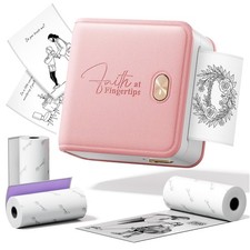Printer Sticker Bible Journaling Kit 3 Rolls 2 Stickers Pink F21 Mini FaithTag picture