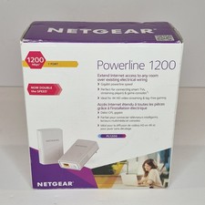 📡 NETGEAR Powerline 1200 PLP1200-100PAS Gigabit Ethernet Adapter Kit Complete picture