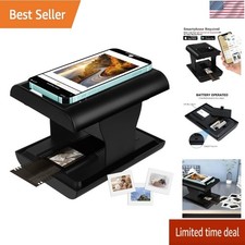 Mobile Film Scanner, 35mm Slide and Negative Scanner for Old Slides to Black picture