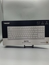 Drop ENTR Mechanical Tenleyless Keyboard,  Aluminum Case, Silver/White Brand New picture