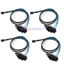 Mini-SAS HD to 4 SAS Forward Breakout Cable RAID SFF-8643 to SFF-8482 HDD Lot picture