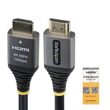 StarTech HDMMV15F 15ft HDMI 2.0 Cable 4K 60Hz HDR10 High-Flex picture