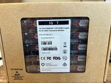Box of 10 FS SFP-GB-GE-T SGMII 10/100/1000BASE-T Copper 100m RJ-45 Transceiver M picture