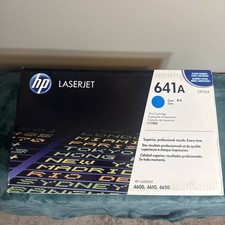 Genuine OEM HP 641A C9721A Cyan Original LaserJet Toner Sealed picture