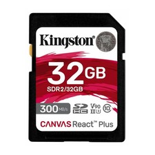 Kingston Canvas React Plus 32GB U3 V90 SD Memory Card picture