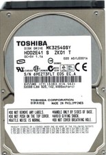 Toshiba MK3254GSY HDD2E41 S ZK01 T F/W: A0/LE001A PHILIPPINES 320GB picture