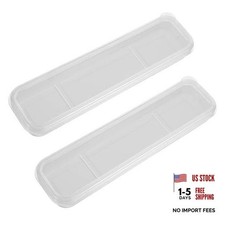 Utensil Holder for Lunch Box, 2 Pcs Clear Utensil Case Portable Flatware Box picture