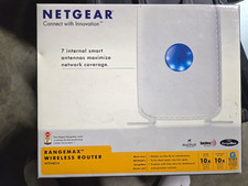 NETGEAR RangeMax WPN824 WiFi 802.11g Router 54Mbps 4-Port WPA2 White picture