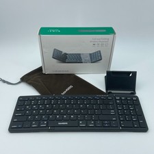 SAMSERS B099 Folding Wireless Keyboard Full Size Bluetooth Travel NEW Open Box picture