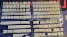 Gliging 135 Keys PBT Japanese Keycaps Cherry Profile DYE-Sub White Theme picture