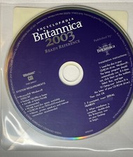 Vintage Encyclopedia Britannica 2003 ready reference cd rom picture