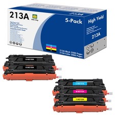 5PK W2130A 213A Toner for HP Color LaserJet Enterprise Flow MFP 6800zfsw 6800zfw picture