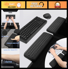 Ergonomic L-Shaped Desk Elbow Rest 2-Pack, Memory Foam Wrist Support Pads, Non-S picture