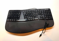 Microsoft Ergonomic Wired USB Split Keyboard Black QWERTY English 1878 picture