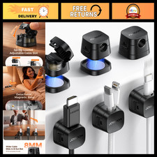 6-Pack Magnetic Cable Organizer Clips, Detachable Adhesive Cord Management Syste picture