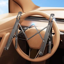 New Best Car Laptop Mount Steering Wheel Tray Holder, Height Adjustable Desk for picture