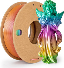 Silk Rainbow PLA Filament 1.75mm Silk PLA 3D Printer Filament Shiny Fast Color C picture