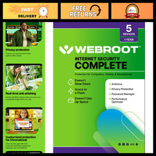 Internet Security Software 2026 | Antivirus for 5 Devices | 1 Year Keycard | PC/ picture