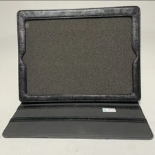 New Splash Signature Slim-Profile Folio Leather Magnetic Case for iPad 2 Black picture
