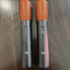 (2) JBL Partybox Encore Bluetooth Wireless Microphones Black Orange Tested  picture