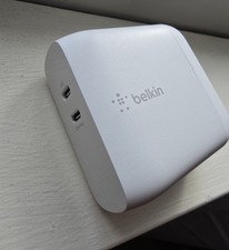 Belkin BoostCharge Pro Dual USB-C PD GaN Wall Charger 70W   Model WCH012dq picture