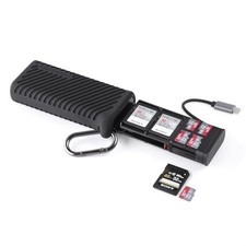 Createmate USB-C SD MicroSD Card Reader Storage Case UHS-II 312MB/s 2-in-1 picture