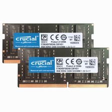 Crucial 2x8GB 2Rx8 PC4-2400T DDR4 19200Mhz 260Pin SODIMM Laptop Memory NonEcc 16 picture