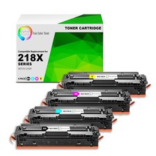 4 Pack TCT Prem 218X BCYM HY for Compatible HP LaserJet Pro 3201 Toner WITH picture