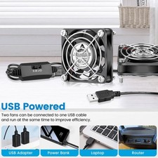 2 Packs 60mm X 10mm Usb Computer Fan 5v Wirh Speed Control Dc Brushless Coolin6t picture