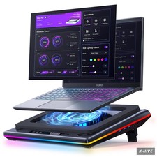 V12 Ultra Laptop Cooling Pad with Smart Software Control, RGB Gaming Laptop Fan picture