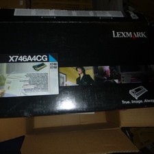 Genuine Lexmark X746A4CG Cyan Toner Cartridge - NEW picture