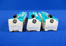 Vintage 2N2714 General Electric GE NPN Silicon Transistor NOS NIB Lot of 3 picture