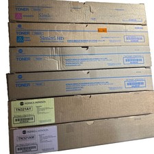 Lot of 6 Konica Minolta TN321 TN322 Toner Set BK C M Y Bizhub C224 C284 C364 picture
