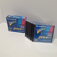 Fujifilm 5 pack DVD RW 4.7GB 120 Min Disc 4X Write Speed 240 Min EP picture